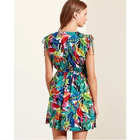 Ralph Lauren Tropical-Print Cotton Cover-Up Vacation Size Large - Picture 2 of 8
